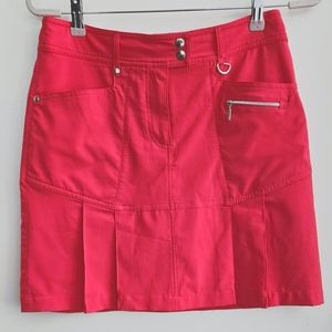 GGBlue Luxe Sports Womens Size 6 Tennis/Pickleball/Golf Skort Bright Red